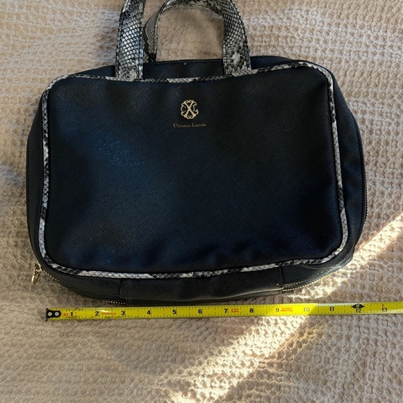 Christian Lacroix Black White Travel Toiletries Case Makeup Bag - Picture 8 of 8